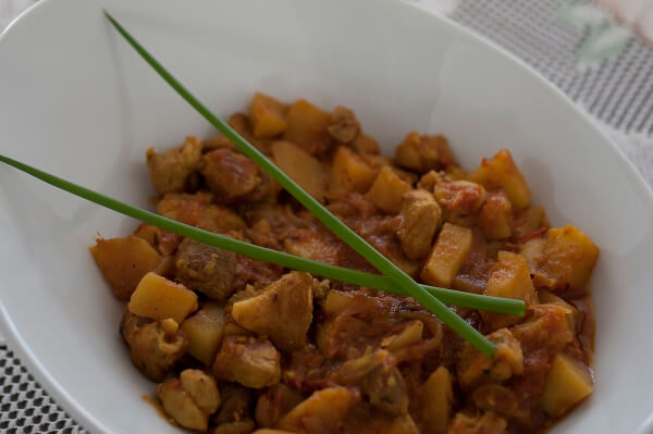 Cari de porc au pinpin